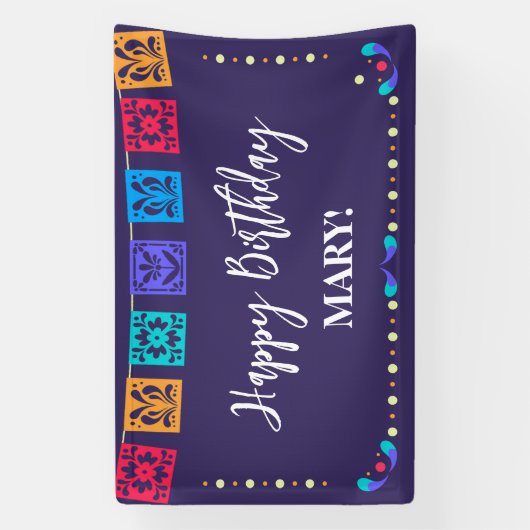 青のフィエスタフラグ 横断幕 (縦)