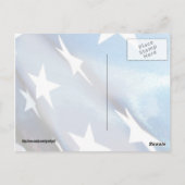 青のフィールド ポストカード (裏面)