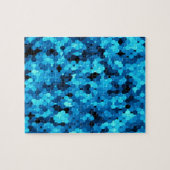 青のフローリング… ジグソーパズル (横)