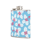 青のホリーベリー フラスク (左)