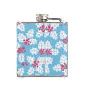 青のホリーベリー フラスク (裏面)