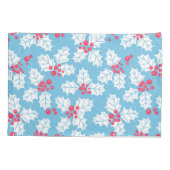 青のホリーベリー 枕カバー (裏面)