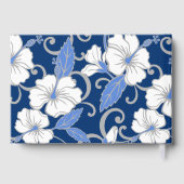 青のポリネシアの夢のパターン ゲストブック (裏面)