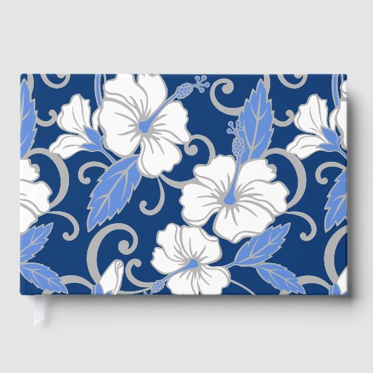 青のポリネシアの夢のパターン ゲストブック (正面)