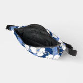 青のポリネシアの夢のパターン ファニーパック (見開き)