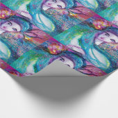 青のマスク/ベネチアンマスカレードマスク ラッピングペーパー (角)