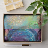 青のマスク/ベネチアンマスカレードマスク 薄葉紙 (ギフト)