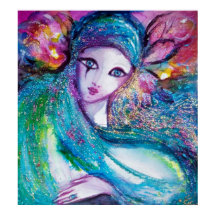 青のマスク/ベネチアンマスカレード顔