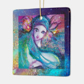 青のマスク,モノグラム セラミックオーナメント (左)