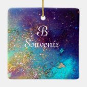 青のマスク,モノグラム セラミックオーナメント (裏面)