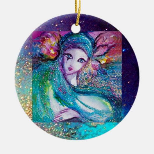 青のマスク,モノグラム セラミックオーナメント (正面)