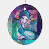 青のマスク,モノグラム セラミックオーナメント (左)