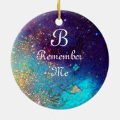 青のマスク,モノグラム セラミックオーナメント (裏面)