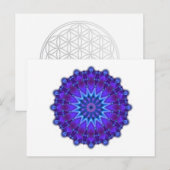 青のマンダラスター ポストカード (正面/裏面)