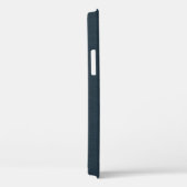 青のミニマリスト モノグラムイニシャル 名前 Case-Mate iPhoneケース (裏面 / 右)