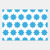 青のムード。ラッピングペーパーシートセット ラッピングペーパーシート (正面3)