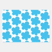 青のムード。ラッピングペーパーシートセット ラッピングペーパーシート (正面)