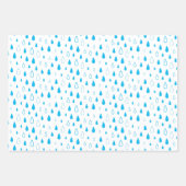 青のムード。ラッピングペーパーシートセット ラッピングペーパーシート (正面3)