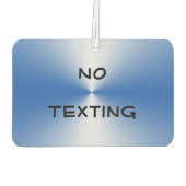 青のメールや文字を打つリマインダお洒落ーなし カーエアーフレッシュナー (裏面)