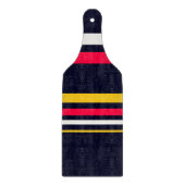 青のユニフォームストライプ カッティングボード (正面)