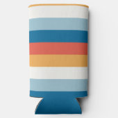 青のユニフォームストライプ スリム缶クーラー (裏面)