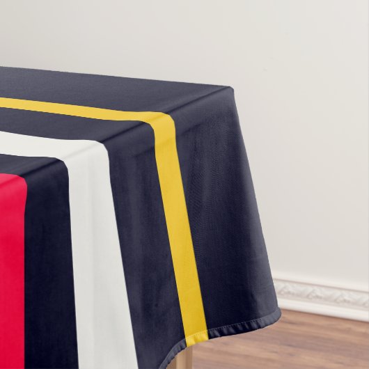 青のユニフォームストライプ テーブルクロス (インサイチュ)