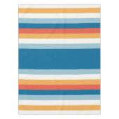 青のユニフォームストライプ テーブルクロス (正面)