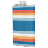 青のユニフォームストライプ フラスク (左)