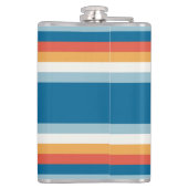 青のユニフォームストライプ フラスク (裏面)