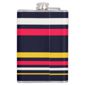 青のユニフォームストライプ フラスク (裏面)