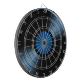 青のレトロのレコードのアルバム ダーツボード (正面左)