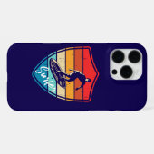 青の万華鏡 iPhoneケース (裏面横)