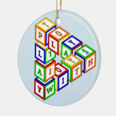 青の三角形の不可能建築 セラミックオーナメント (左)