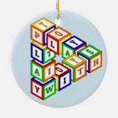 青の三角形の不可能建築 セラミックオーナメント (裏面)