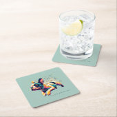 青の下の芸術 スクエアペーパーコースター (インサイチュ)