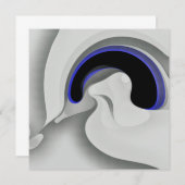 青の下：抽象芸術グレー、黒、青 (正面/裏面)