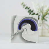 青の下：抽象芸術グレー、黒、青 (スタンド正面)