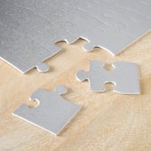 青の下：抽象芸術グレー、黒、青 ジグソーパズル (側面)