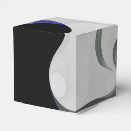 青の下：抽象芸術グレー、黒、青 フェイバーボックス