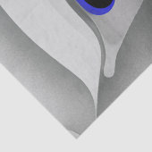 青の下：抽象芸術グレー、黒、青 薄葉紙 (詳細)