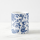 青の中の不気味な色合い コーヒーマグカップ (中央)