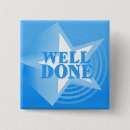 青の井戸によってできている星ボタンのバッジ 缶バッジ