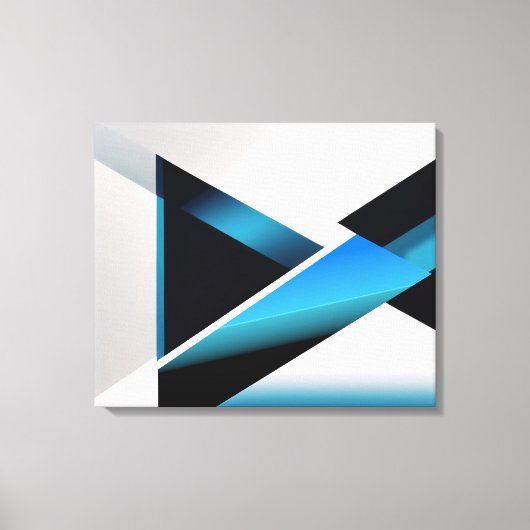 青の交差点 キャンバスプリント (正面)