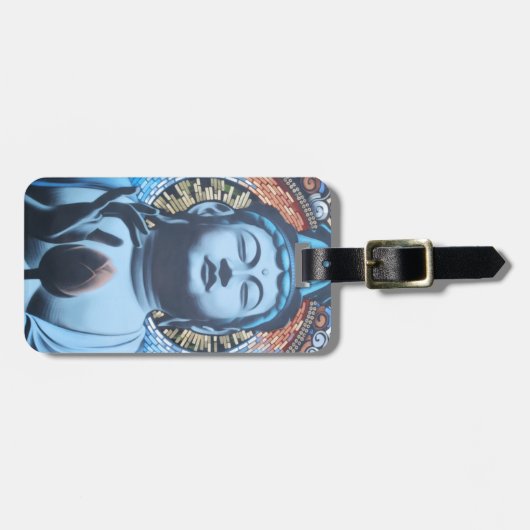 青の仏 ラゲッジタグ (正面横)