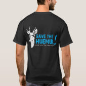 青の保存HuemulのTシャツ Tシャツ (裏面)