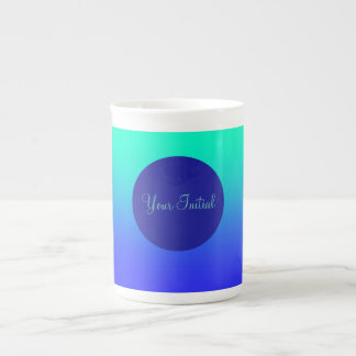 青の個人用設定 ボーンチャイナマグカップ