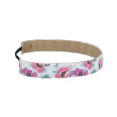 青の優雅色の花模様 アスレチックヘッドバンド (左)