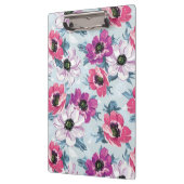 青の優雅色の花模様 クリップボード (左)