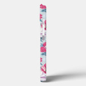 青の優雅色の花模様 Case-Mate iPhoneケース (裏面 / 左)