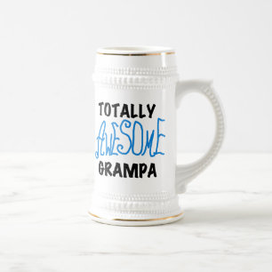 青の全く素晴らしいGrampaのTシャツおよびギフト ビールジョッキ